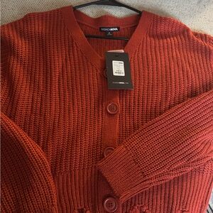 Fashion Nova Women's Rust Cardigan
